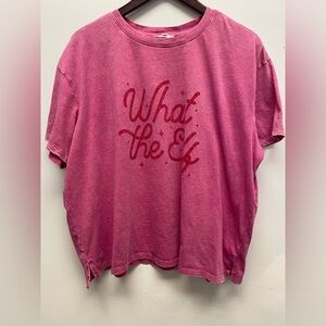 4 for $25 🍒 Maurices Vibrant Pink What the Elf Top Size 1x
